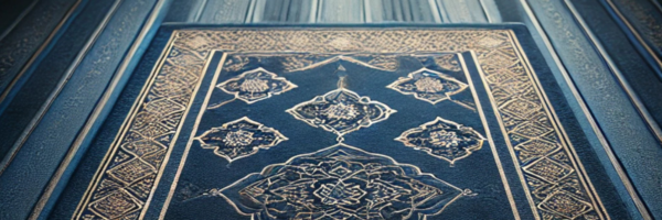 Folding the prayer mat