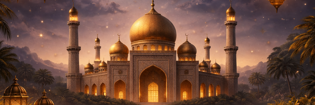 The Prophet ï·º sitting on the throne of Allah